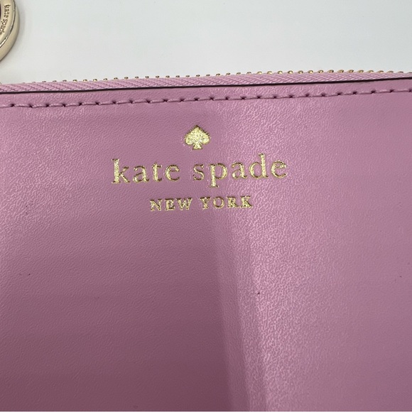Kate Spade Quartz Pink Medium Zip Card Holder - Picture 2 of 5